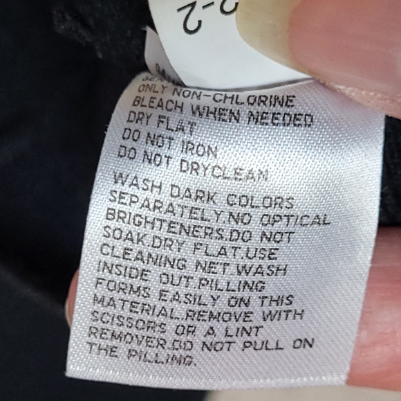 Uniqlo Black Washable Ribbed Knit Pants - Size S - Picture 5 of 6